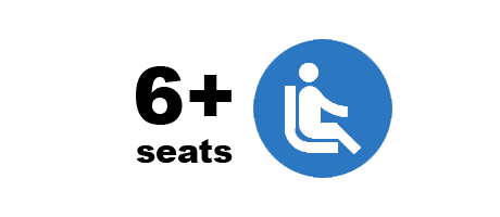 6+ Seats category